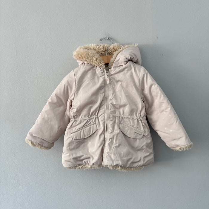 Zara / Sherpa lined zip up jacket / 18-24M
