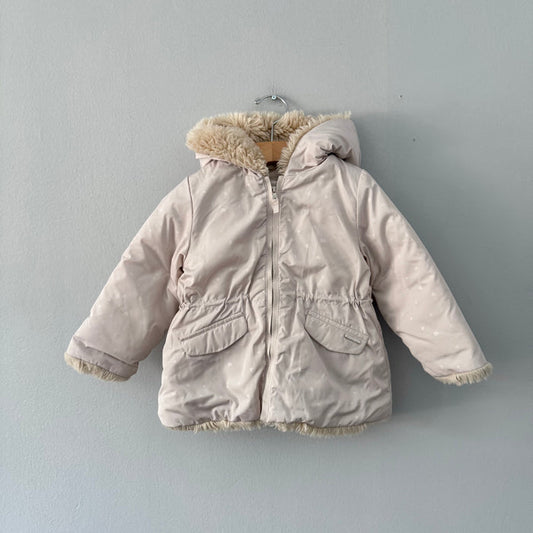 Zara / Sherpa lined zip up jacket / 18-24M