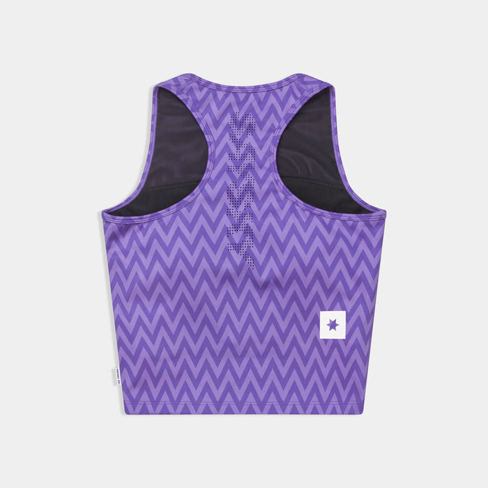 Saysky Zig Zag Combat Crop Top Purple Zig Zag 1061 SW30015