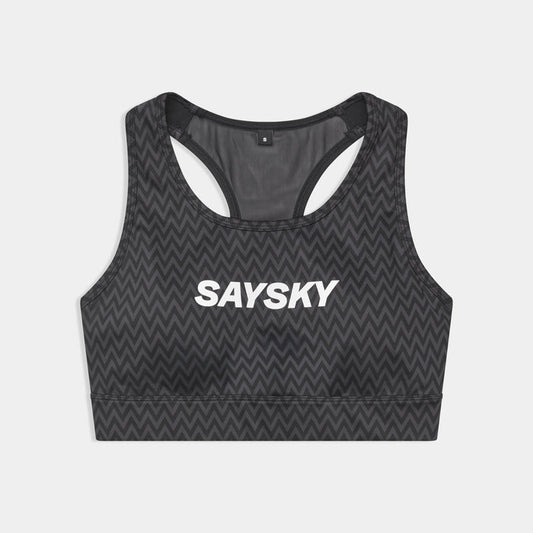Saysky Zig Zag Combat Sports Bra Black Zig Zag 1062 SW95005