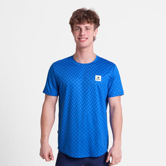 Saysky Zig Zag Combat T-Shirt Blue Zig Zag 1063 SM25026