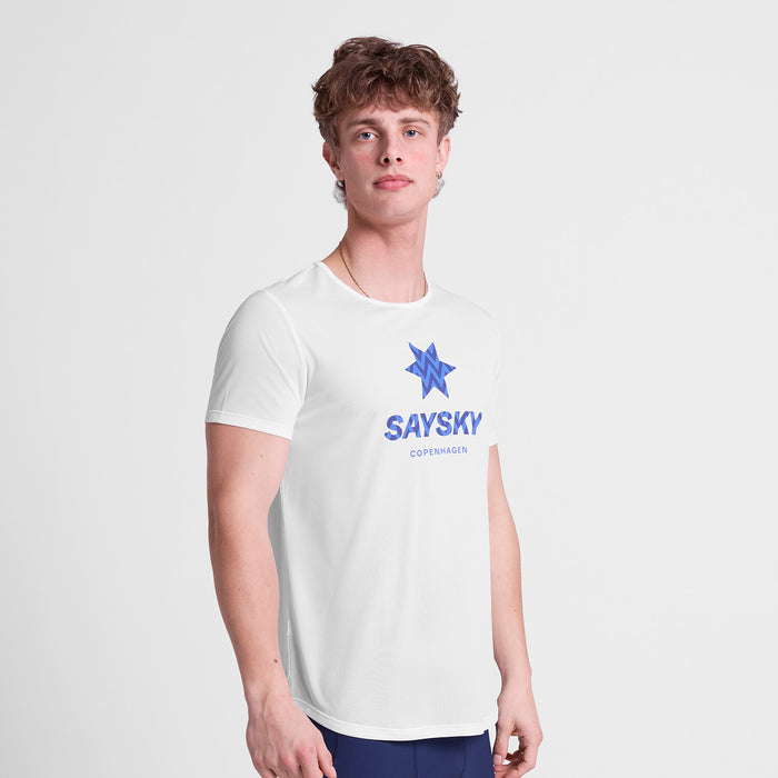 Saysky Zig Zag Flow T-shirt White 101 SM25020
